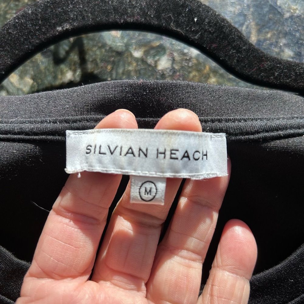 NWOT Rare Silvian Heach “Break” “Leave” Fully Embellished sweatshirt. Designer. - Picture 10 of 16